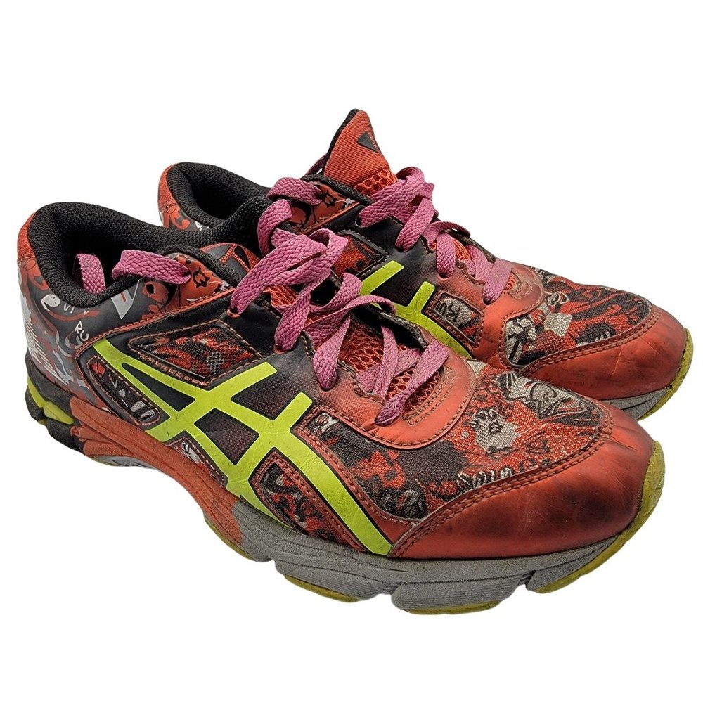 Asics Gel-Noosa Tri 11 Womens 5.5 Red Athletic Running Shoes Sneakers - C603N